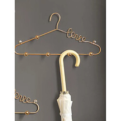 Avis Patère murale adhésive - Or