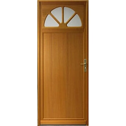 GD Porte de service bois vitrée Pixos - Gauche - 200x80 cm