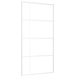 vidaXL Porte coulissante Blanc 102,5x205 cm