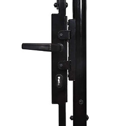Acheter vidaXL Portail jardin Acier 2,45x4 m - Noir