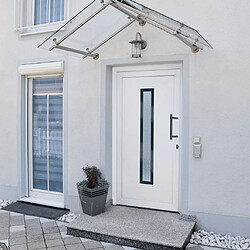 VIDAXL Porte d'entrée blanc PVC 108x200 cm