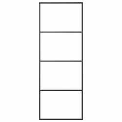 Vidaxl Porte coulissante Verre ESG dépoli - Noir