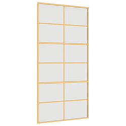 vidaXL Porte coulissante doré 102,5x205 cm