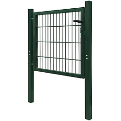 Avis vidaXL Portillon simple 2D 106 x 130 cm - Vert