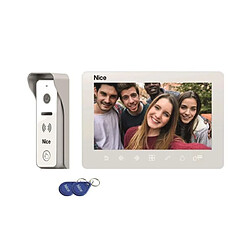 Nice Home MIRA 100 Visiophone filaire - 2 fils, écran 7", angle 110°, RFID