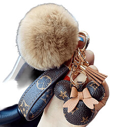 Porte-clés cartoon pendentif - Marron