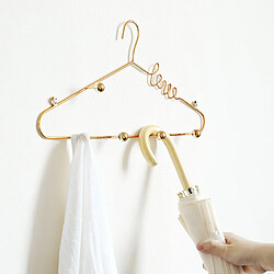 Patère murale adhésive - Or