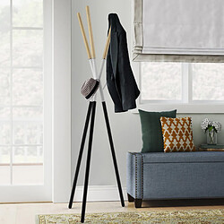 Ahd amazing home design Porte-manteau sur pied - Noir mat pas cher