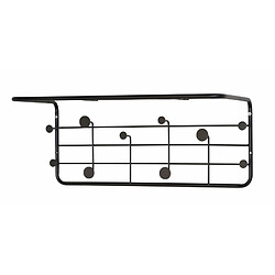 Decoshop26 Porte-manteau métal - Noir