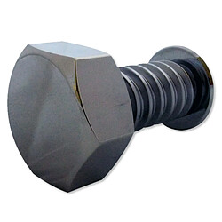 Totalcadeau Porte-manteau grosse vis - Argent