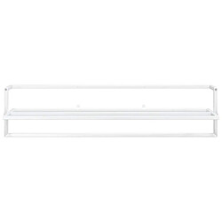 Acheter VIDAXL Porte-serviettes Mural 95x25x22 cm - Blanc