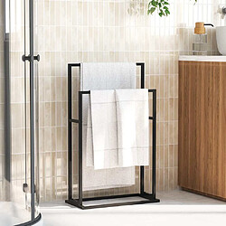 Avis Porte-serviettes vidaXL - Noir
