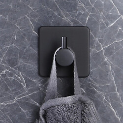 Avis Patère métal adhésive - Noir