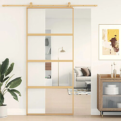 vidaXL Porte coulissante doré 90x205 cm