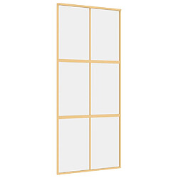 vidaXL Porte coulissante 90x205 cm - Doré