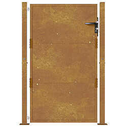 Acheter VIDAXL Portail de jardin acier corten 105x155 cm