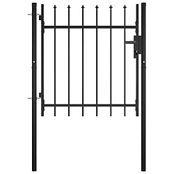 Acheter VIDAXL Portail avec pointe lance - 100x75 cm Noir