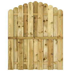 vidaXL Portail de jardin bois de pin 100x125 cm