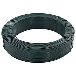Acheter vidaXL Fil clôture 250 m - Acier Vert noeux