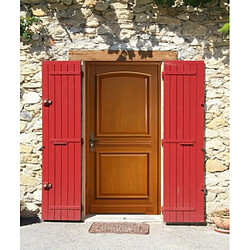 GD Garnier Porte d'entrée bois pleine - H215xL90cm - Droite