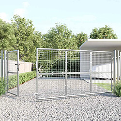 Avis vidaXL Portail de jardin maille argenté 350x175 cm