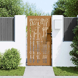 vidaXL Portail de jardin 85x200 cm - Acier corten