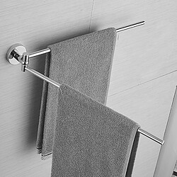 Porte-serviettes rotatif inox - Argent
