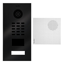 Doorbird D2101V-V2-SP TITANE BR + A1061W Portier vidéo IP - Lecteur RFID - Caméra HD - 2 relais - Vision nocturne