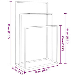 vidaXL Porte-serviettes sur pied - Blanc pas cher