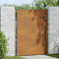 Avis VIDAXL Portail de jardin acier corten 105x155 cm