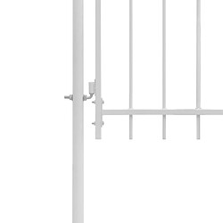 Avis VIDAXL Portail de jardin acier - Blanc