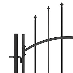 Avis vidaXL Portail de jardin 1x2,5m noir