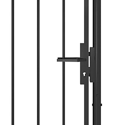 Acheter vidaXL Portail de jardin 1x2,5m noir