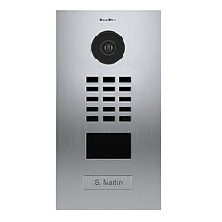 Doorbird D2101V-V2-EP Portier vidéo IP - RFID intégré - Supervision 2 accès - Vision nocturne HD - Étanchéité IP65