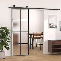 Vidaxl Porte coulissante Aluminium - Noir