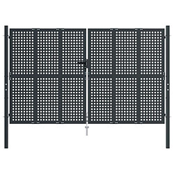 Avis vidaXL Portail de jardin - Anthracite