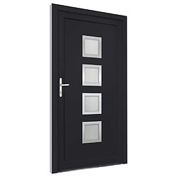 Acheter Vidaxl Porte d'entrée PVC - Anthracite 98x208 cm