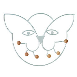 Pegane Patère murale - Bois