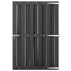 vidaXL Portillon WPC 100x150 cm - Gris