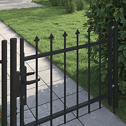 Avis VIDAXL Portail avec pointe lance - 100x75 cm Noir