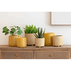 Paris Prix Cache-Pot Céramique Uni - Ocre