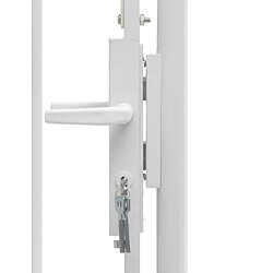 Acheter VIDAXL Portail de jardin acier - Blanc