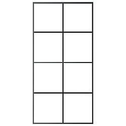 Avis Porte coulissante VidaXL - Noir 102.5x205 cm - Verre ESG/Aluminium