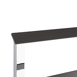 Helloshop26 Porte-serviettes sur pied - Anthracite