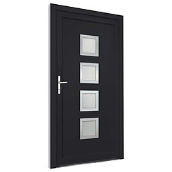 Acheter vidaXL Porte d'entrée PVC - 88x200 cm - Anthracite