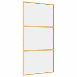 vidaXL Porte coulissante doré 102,5x205cm