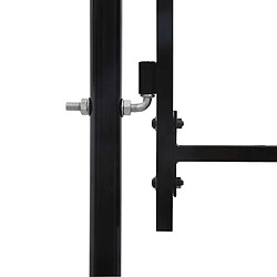 Avis vidaXL Double portail - Noir