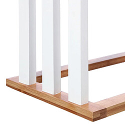 Avis Porte-serviettes bambou - blanc