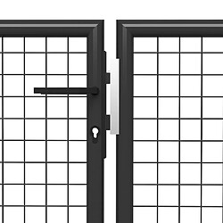 Acheter vidaXL Portillon acier 350x75 cm - Anthracite