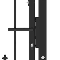Acheter vidaXL Portail 100x100 cm acier noir